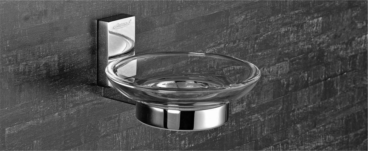 Glass Soap Dish by Decor Brass Bath Cartier